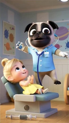 Cute dog is ready to save the day as a doctor! 🐶🩺