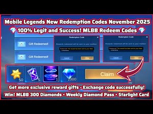 Mobile Legends Redeem Codes November 15, 2025 - New MLBB Redeem Codes + Free Diamonds and Starlight