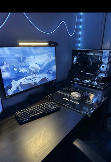 GOGOFREE Glass Gaming Mouse Pad! #setup #gogofreemousepad #techtok #fyp #gamingsetup