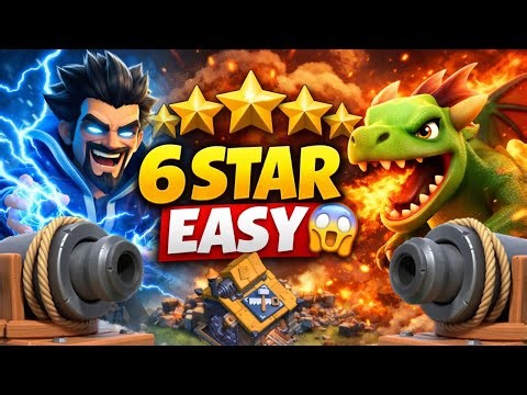 ​6 STAR EASY ! Cannon Cart & Electro fire Wizard And Baby Dragon Strategy for Builder Base 2.0