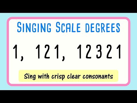 1 121 12321 Vocal Warm Up Slow | Beginners
