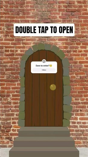 DOUBLE TAP TO OPEN🚪knock twice