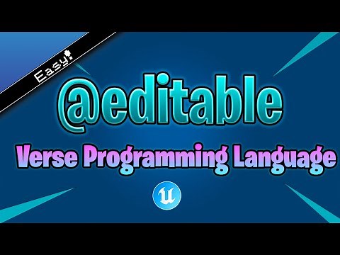 The editable Attribute - UEFN Verse Tutorial