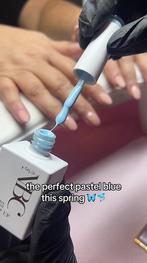 the perfect pastel blue! hema free gel polish from nails by codie 🦋🐬💅🏻 #fyp #foryoupage #bluenails #pastel #pastelblue #hemafree #hemafreegelpolish #nailart #nailtutorial #nbc #NBC #nailsbycodie #need #nailtech