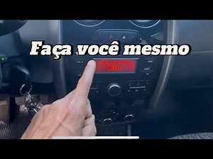 COMO DESCOBRIR E COLOCAR O CODIGO ORIGINAL DO RADIO DA RENAULT DUSTER LOGAN SANDERO E RENAULT MASTER