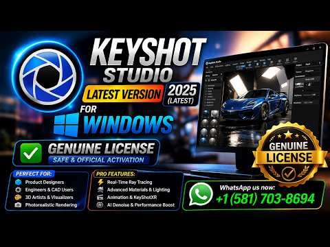KeyShot Studio Latest Version for Windows | Genuine License Activation Guide (Safe & Official)