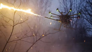 TF-19 WASP 是一个功能正常的火焰喷射器无人机附件