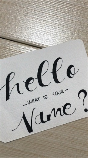 Calligraphy using a pen only #calligraphy #art #writing