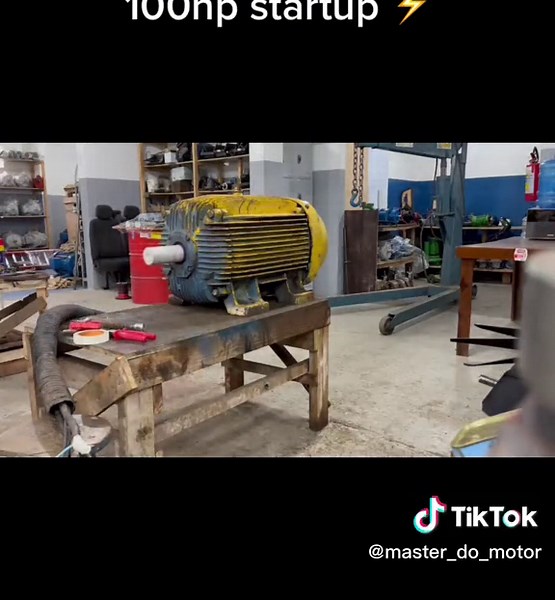 100hp Weg electric motor starting up⚡️ #motores #startup #fyp #electricmotors