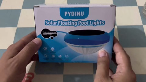 Solar Floating Pool Lights, 2-Pack RGB Changing Solar Pool Lights, Outdoor LED Pool Lights for Garden Backyard Pond Party Decorations, Blue