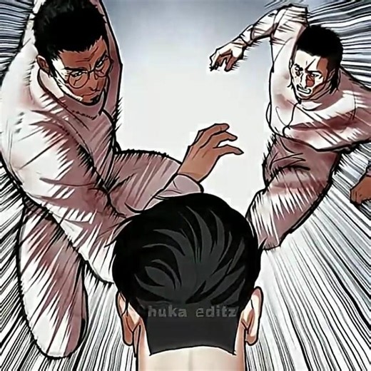 💀 Jichang Kwak One-Shot Kojima Brothers with Hand Blade! 🔥#lookism #manhwa #shorts