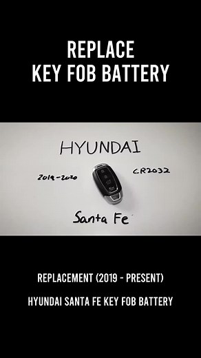 Hyundai Santa Fe Key Fob Battery Replacement (2019 - Present) #auto #howto #battery #carfob #keyfob #hyundai #santafe #diycarmaintenance #hyundaifix #cardiy