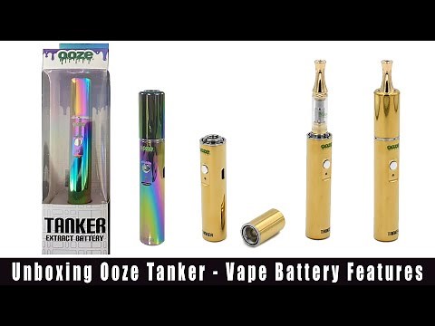 Unboxing Ooze Tanker vape cartridge 510 thread battery | Demo, Features & How to Use Ooze Battery