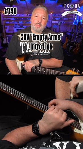 Here’s a lesson on how to play the opening lick to SRV’s song “Empty Arms”. This is based on the version on the “Sky Is Crying” album. These lessons are published Monday-Friday and you’ll only see a fraction of them here, so why not get them by email? Sign up at https://1minuteblues.com #bluesguitar #guitarlessons #srv | Texas Blues Alley