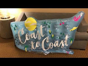 Deflate big inflatable coast to coast pool float