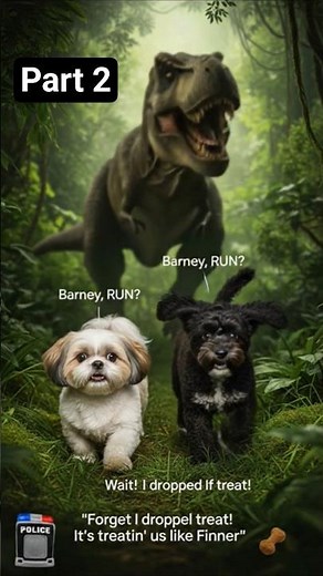 “Puppy Bros: Jurassic Bark- Part 2 🦖😂” #PuppyBros #JurassicBark #FunnyDogs #DogAdventure #PetComedy