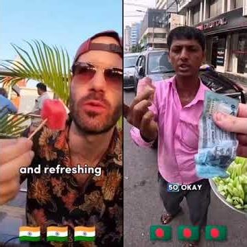 difference between indian and bangladeshi street fruits seller.