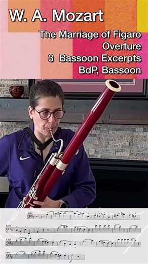 Mozart | The Marriage of Figaro | 3 Bassoon Excerpts | #figaro #BassoonExcerpts #OrchestralExcerpts