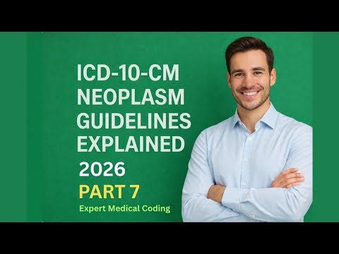 ICD 10 CM Guidelines 2026 | Neoplasm Guidelines | Chapter 2 | Part 7 | Medical Coding Course