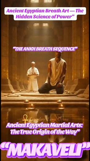 “MAKAVELI” THE ANKH BREATH SEQUENCE | Ancient Egyptian Breath Art — The Hidden Science of Power” ☥ A Legendary Baggs Cinema Production starring Tupac 2025 Before the world called it meditation, before Qi became Chi, the sages of Kemet already mastered the breath of the gods. The Ankh Breath was not just breathing — it was resurrection in motion. To still your breath was to still time itself. To master your rhythm was to command the universe. Makaveli awakens that ancient discipline — where each 