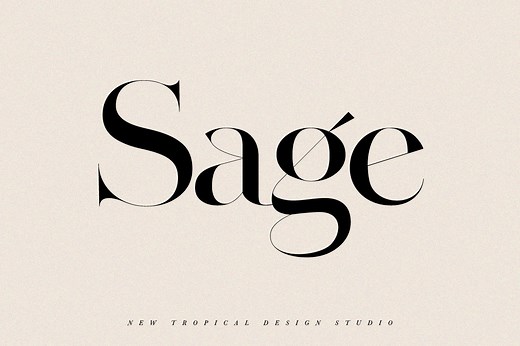 SAGE - Serif Font, a Serif Font by Tropical Type