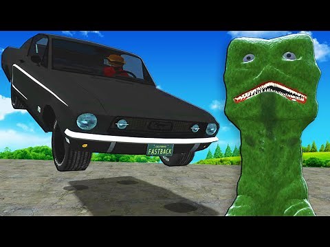 I Hit a Realistic Creeper with a Muscle Car in Garry's Mod! (Gmod Multiplayer Roleplay)
