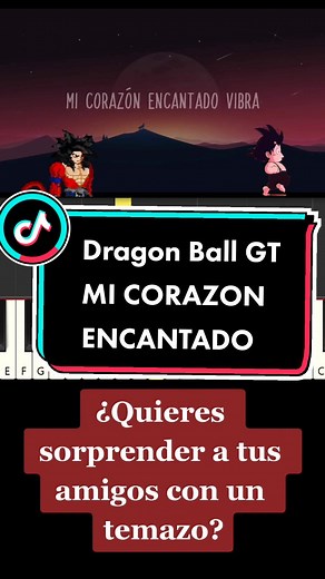 Tutorial de Piano: Mi Corazón Encantado de Dragon Ball GT