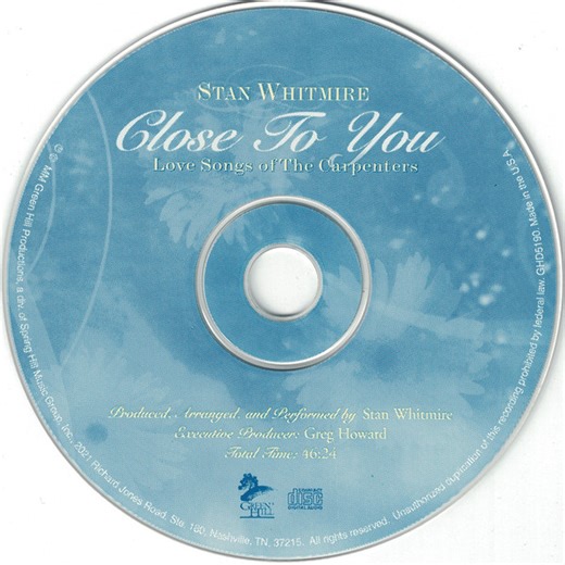 Stan Whitmire - Close To You - Love Songs of The Carpenters