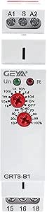 GEYA Delay Off Single Function Time Relay 1 Output 16A Electronic Power Off Timer Delay Relay(GRT8-B1,AC230V)