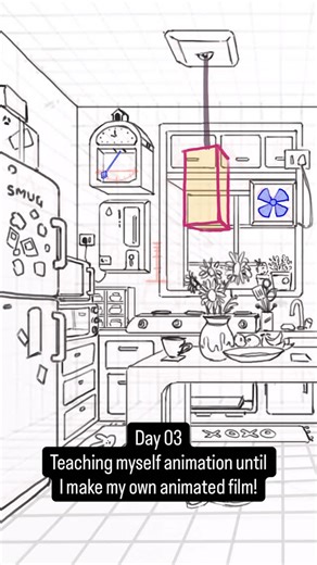 Rads | Art & Tech Creator🐻 on Instagram: "Day 03 | Pendulum 🕰️ #anime #digitalart #animation"