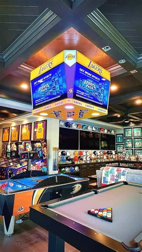 The Mini Jumbotron Company on Instagram: "The Megatron 43” Mini Jumbotron #minijumbotron #homedecor #mancave #basementapproved #jumbotron"