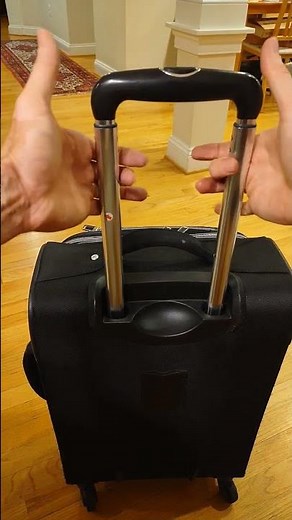 Stuck luggage handle: Quick fix!