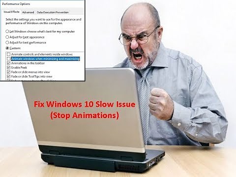 Disable Animations in Windows 10 for Better Performance