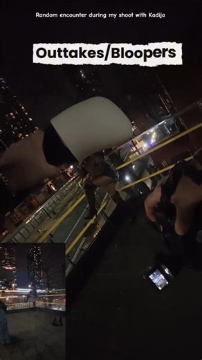 Random encounter during my shoot with Kadija #photography #bts #dji