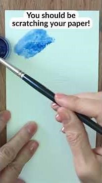 SCRATCH Your Watercolor Paper!
