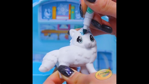 ❄️This winter, take your Scribble Scrubbie Pets on an arctic adventure.❄️ Scribble, wash, scribble again! This arctic-themed playset encourages kids to dream up icy adventures. Create colorful designs for their Scribble Scrubbies Pets and watch as cute little pets change colors as temperatures dip below 55F. Place pets in the freezer for a minute or two and watch the transformation! Start with a thematic tie-in to ☃️ and get ready to have fun! #crayola #scribblescrubbie | Crayola