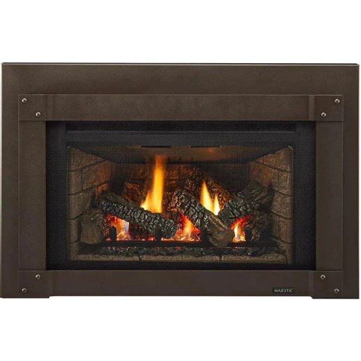 Majestic 35" Trilliant Traditional Direct Vent Gas Fireplace Insert with Intellifire Touch Ignition System
