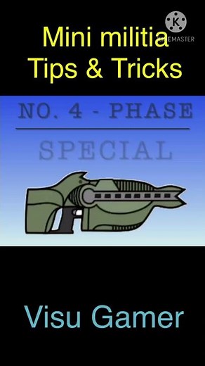 Mini Militia Phase Gun tips and tricks | Phase gun outpost |Phase mod | #visu gamer | #youtubeshorts