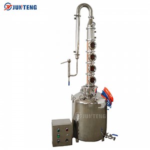 [Hot Item] 100L 200L 300L 500L 1000L Stainless Steel Column Alcohol Vodka in Copper Pot Still