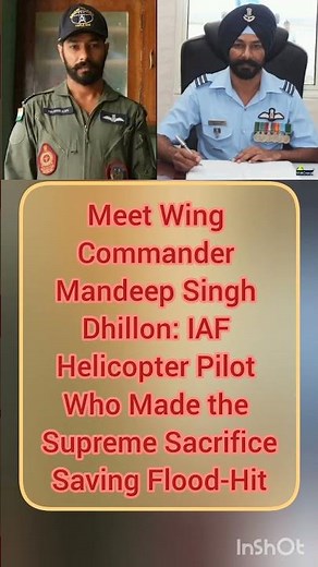 Mandeep Singh Dhillon: Flood Victims Ko Bachate Hue Di Supreme Sacrifice 🇮🇳💔 #mandeepdhillon