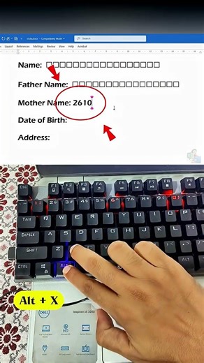 Insert a Perfect Square Box in MS Word 🟦 | One Shortcut = Cheat Code 🤯