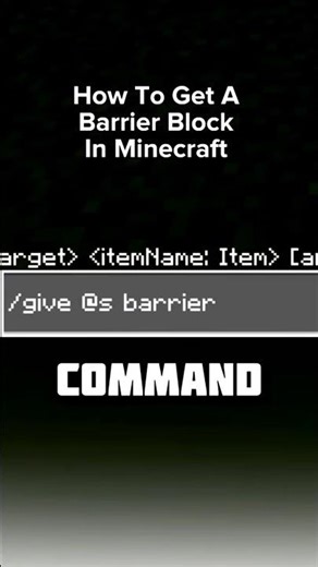 How To Get A Barrier Block in Minecraft