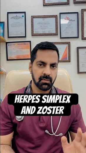 Difference Between Herpes Simplex and Zoster? #shorts #informative #herpeszoster #herpessimplex
