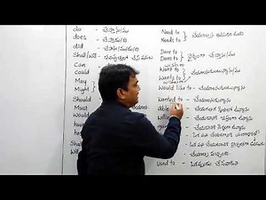 అన్ని రకాల సహాయక క్రియల గురించి తెలుసుకుందాం || All helping verbs usage in english