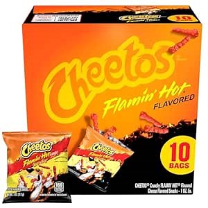 Cheetos Crunchy Flaming Hot, 1 Oz, 10 Pack