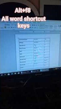 computer shortcut key#advance #tricks and trips#advanced feature MS word