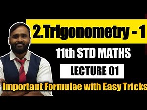 11th MATHS | 2.Trigonometry-1 |Important Formula with Easy Tricks | ‪@pradeepgiri11thand12thacademy‬