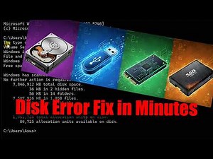 Scan and Fix Corrupted Drive in Windows 11 Using CMD | HDD, SSD, M2 and Flash Disk