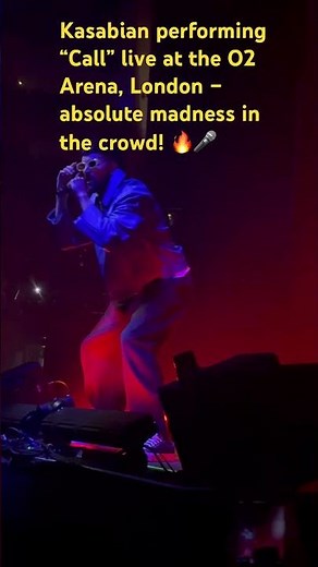 Kasabian performing “Call” live at the O2 Arena, London – absolute madness in the crowd! 🔥🎤