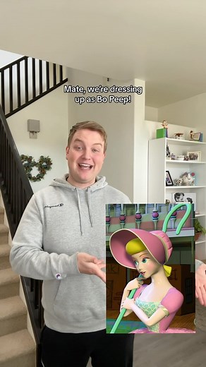 Bo Peep Toy Story 1 Costume! #disney #pixar #toystory #funnyreels #disneyreels #mrthomasenglish | Mrthomasenglish